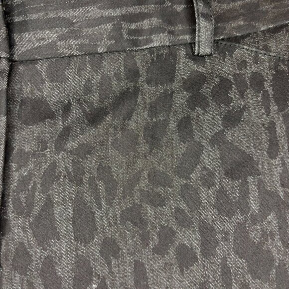 NEW DIRECTIONS NEW Pants Womens 8 Black Gray Animal Print Stretch - Picture 4 of 8